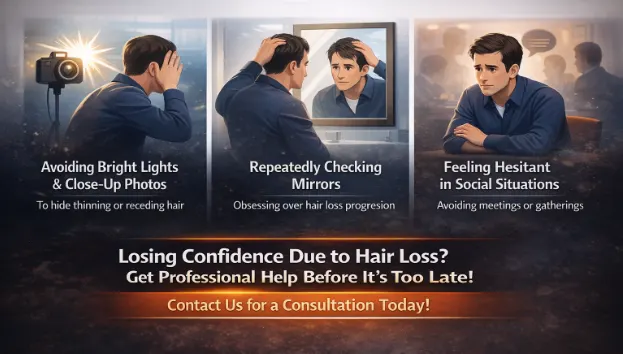 Hair loss effect in your confidence