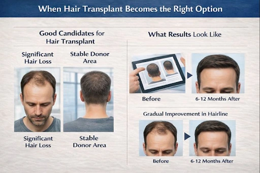 When hair transplant becomes the right option