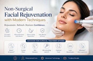 Non-surgical Facial rejuvenation with modern techniques
